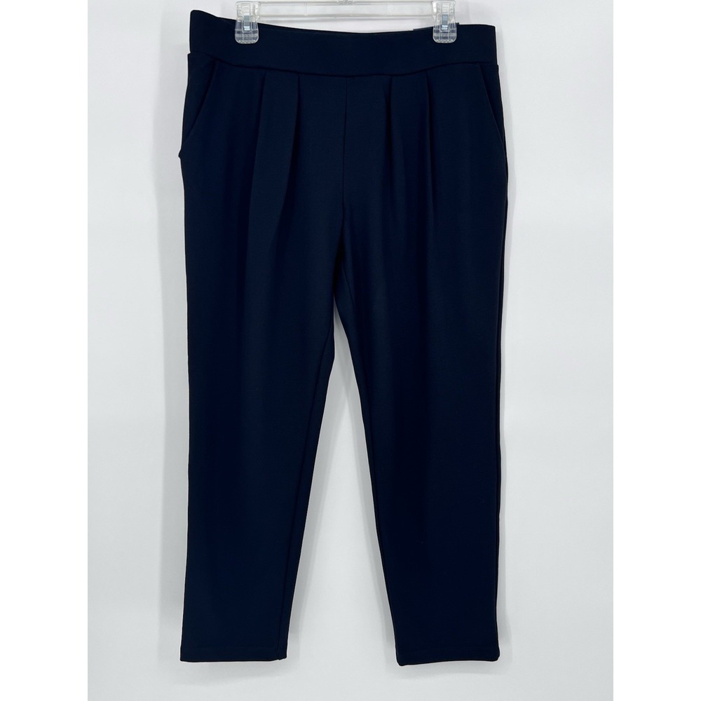 NWT Womens Modern‎ Ambition Pants Size L Black Pleated Ponte Pull On  Career